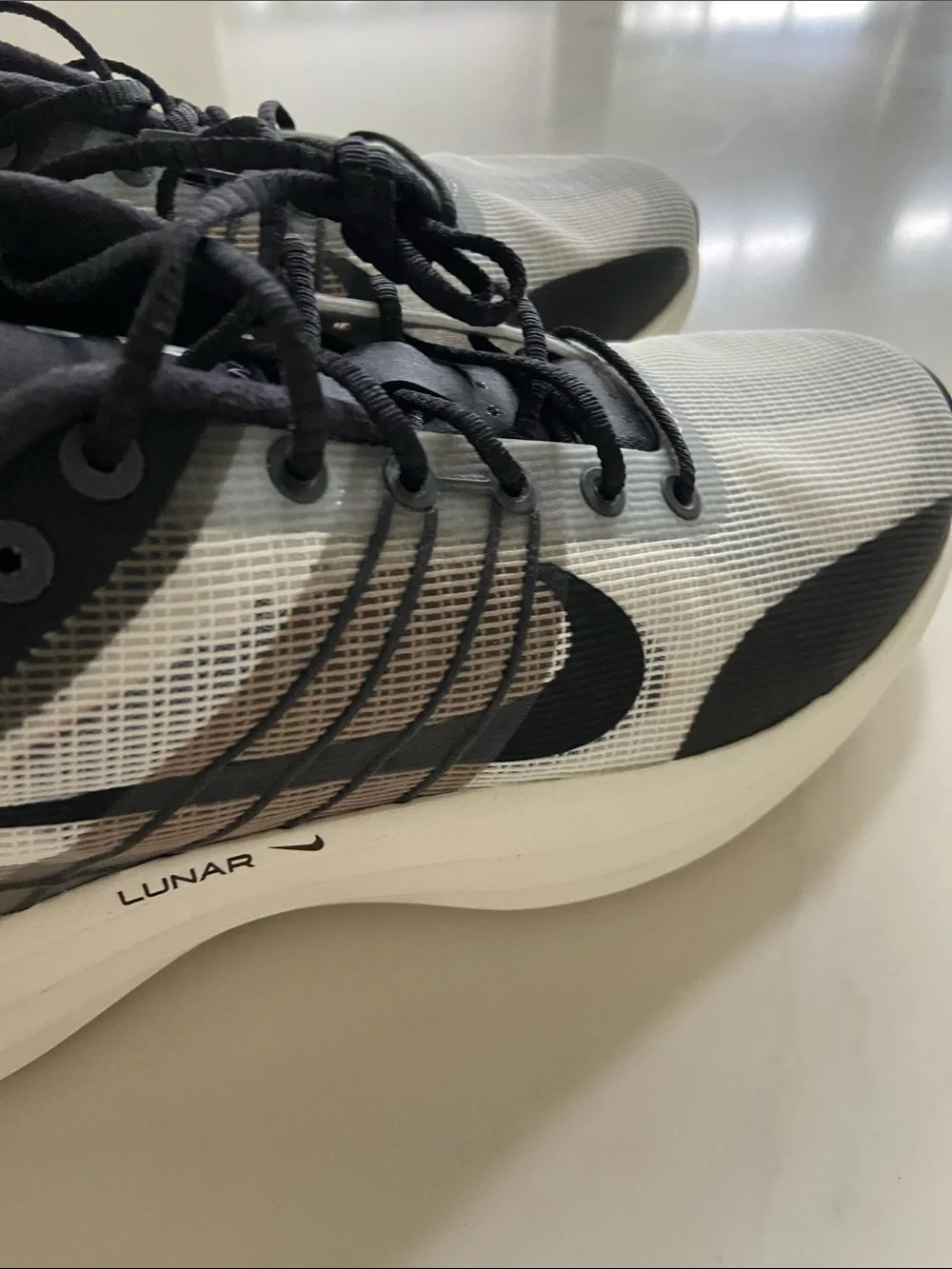 Nike Men’s Black, White and Gray Athletic Running Shoes - Picture 15 of 16